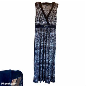 EXPRESS WOMENS DRESS MAXI CHIFFON V NECK SIZE XS